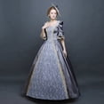 thumbnail image 1 of UPPADA Costumes Gothiques pour Femmes à Manches Longues Victorian Dresses Robe Corset Grande Taille Robe Maxi Fluide Robe de Fête Cocktail Robe Lacée Robe de Mascarade Jolies Robes de Bal Offres du Jour, 1 of 7