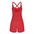 thumbnail image 3 of Yuyuzo Workout Romper for Women Sleeveless Short Jumpsuit Backless Yoga Rompers Atheletic Running Jumpsuits, 3 of 4