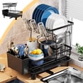 thumbnail image 1 of Pisexur Kitchen Draining Dishs Rack Household Chopsticks Knife And Fork Storage Rack Cup Rack Countertop Drying Dishs Racks Draining Racks Black, 1 of 7