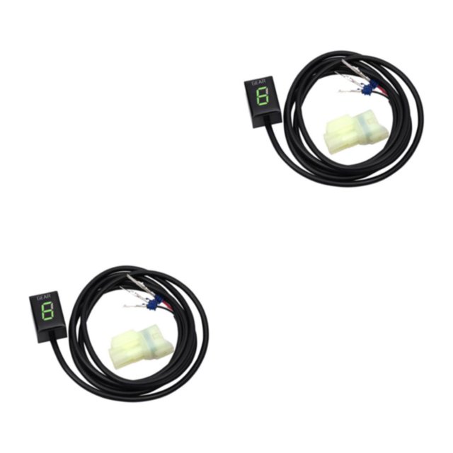 VONKY Speed Gear Indicator Motorcycle Gear Display Gear Indicator Gear Motorcycle green 2Set