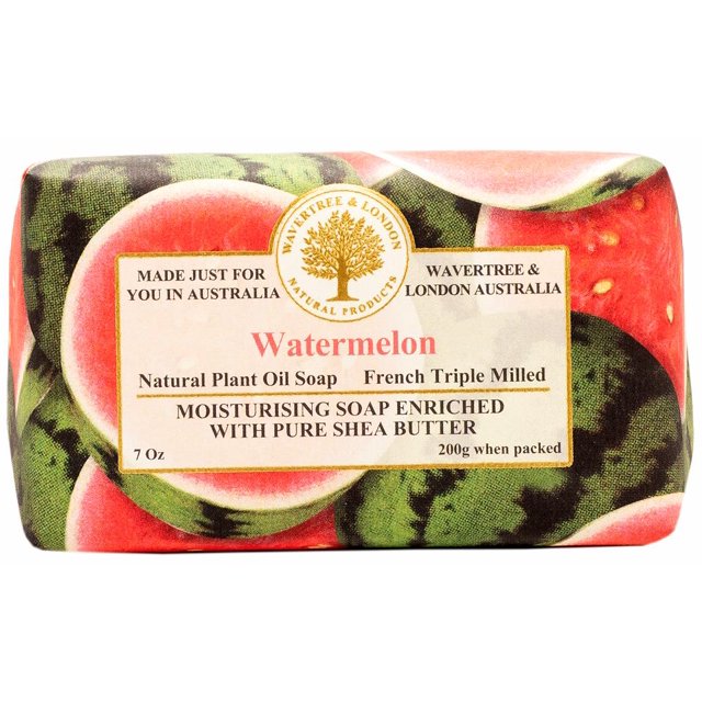 Wavertree and London Savon de Luxe Naturel Australien en Barre 7 Onces (Melon d'Eau)