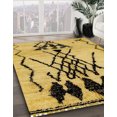 thumbnail image 2 of Ahgly Company Indoor Rectangle Abstract Saffron Yellow Abstract Area Rugs, 2' x 5', 2 of 6