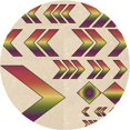 thumbnail image 1 of Ahgly Company Machine Washable Indoor Square Transitional Golden Blonde Gold Area Rugs, 3' Square, 1 of 7