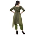 thumbnail image 4 of Moomaya Asymmetric Kurti With Pant Indian Tunic Tops Printed Kurti Set For Women, 4 of 6
