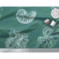 thumbnail image 2 of Soimoi Georgette Viscose Fabric Animal Skin,Shell & Octopus Ocean Printed Fabric 1 Yard 42 Inch Wide, 2 of 3