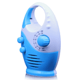thumbnail image 2 of Radio de Douche Étanche, Haut-Parleur Bouton AM FM à Volume Réglable pour Douche, Haut-Parleurs de Douche de Salle de Bain Radio Sans Fil avec Poignée Supérieure Bleu, 2 of 8