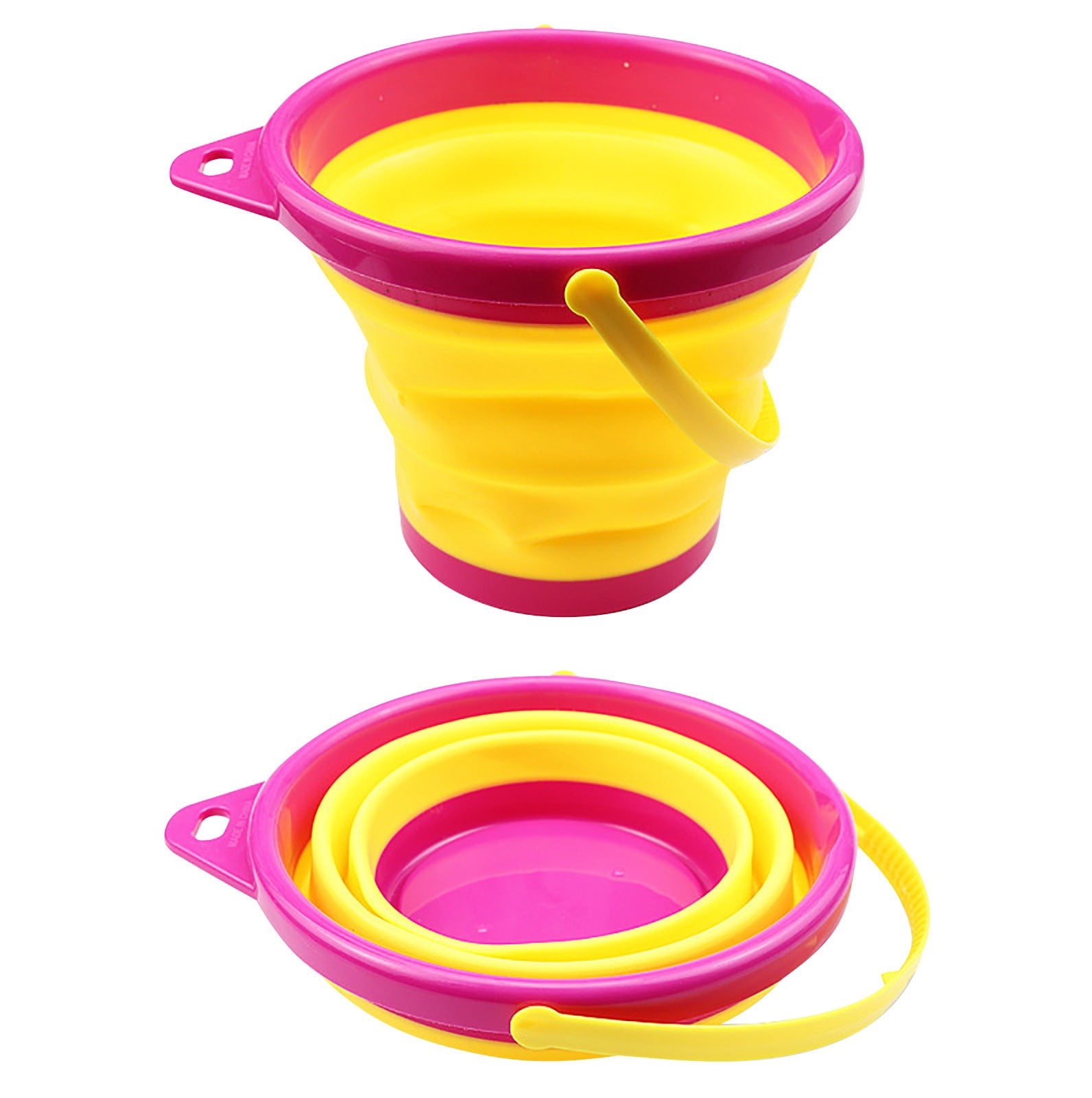 TIELUTT Old Bucket Shovel Sand Bucket Bucket Sandbox Square Summer Party Foldable Bucket Mini Sand Buckets Party Kids Sand Play Tray Adult Party Items Swim through Rings for Pool Mini Buckets for Kid