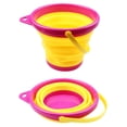 thumbnail image 1 of TIELUTT Old Bucket Shovel Sand Bucket Bucket Sandbox Square Summer Party Foldable Bucket Mini Sand Buckets Party Kids Sand Play Tray Adult Party Items Swim through Rings for Pool Mini Buckets for Kid, 1 of 2