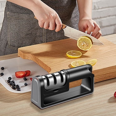 Amzcrzy Kitchen Supplies, Knife Sharpeners, Kitchen Utensils Set, Three In One Sharpener Sharpener Multi Functional Sharpener For Sharpening Stones Home Use Cutting Knife Sharpener A sharpener
