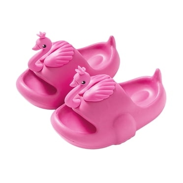 Ediodpoh kids Slippers for Kids Outdoor Soft Comfortable Summer Sandals for Boys and Girls Ages 3 12 Lightweight Breathable Toddler Footwear Kids Slippers Hot Pink 8.5