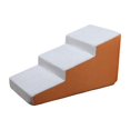 thumbnail image 3 of S SERENABLE Dog Stairs Ramp 3 Steps Portable Elegant Pet Steps for Pet Accessories Puppy Orange, 3 of 9