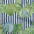 thumbnail image 1 of oneOone Velvet Green Fabric Sea Shells Ocean Sewing Material Print Fabric By The Yard 58 Inch Wide, 1 of 4