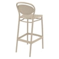thumbnail image 2 of Compamia Marcel Contemporary Resin Indoor/Outdoor Bar Stool Taupe, 2 of 5