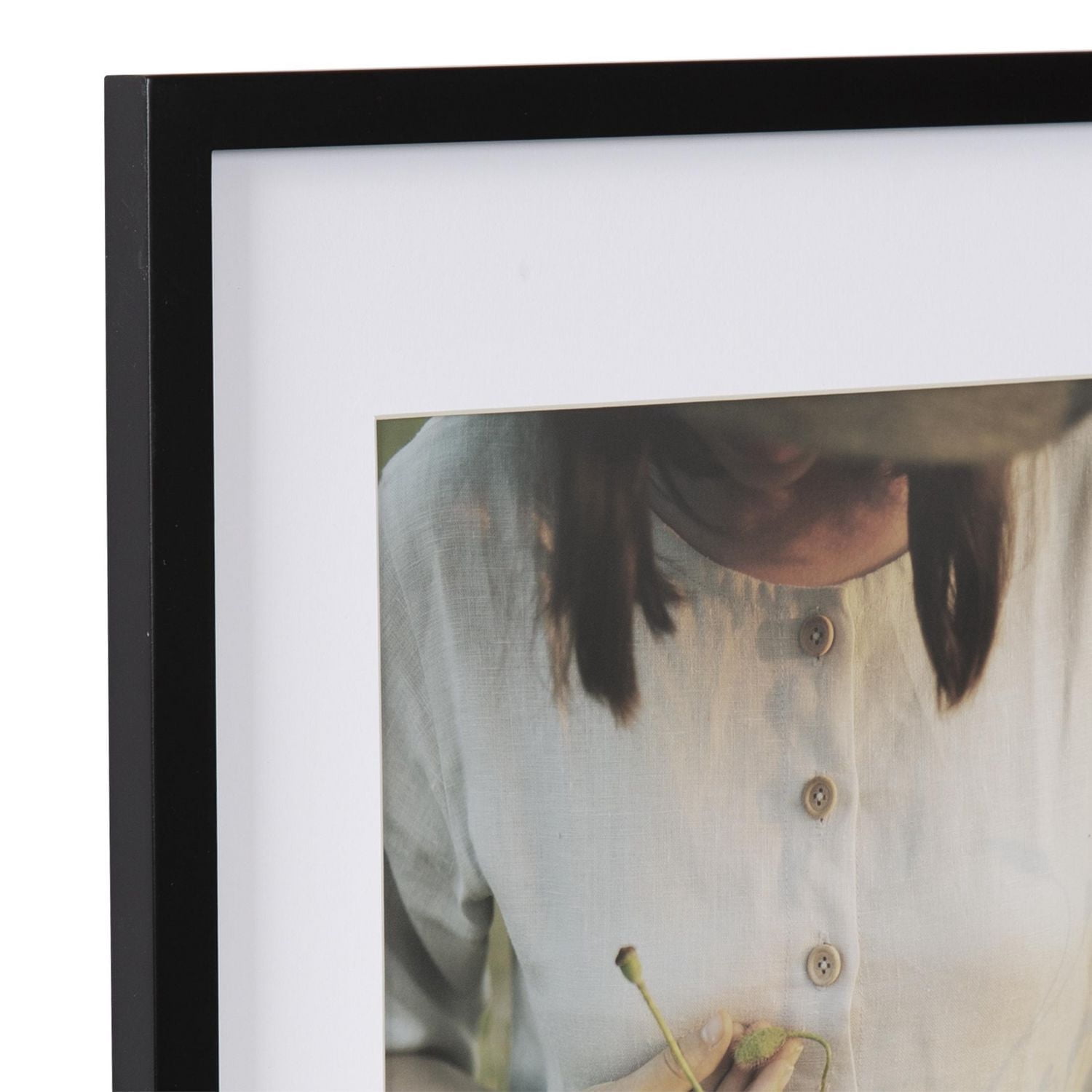 DesignOvation Gallery 8" x 10" Matted to 5" 7" White Picture Frame