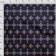 thumbnail image 4 of oneOone Viscose Chiffon Black Fabric Geometric Fair Isle Pattern Sewing Craft Projects Fabric Prints By Yard 42 Inch Wide, 4 of 4