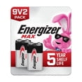 thumbnail image 1 of Energizer MAX 9V Batteries (2 Pack), 9 Volt Alkaline Batteries, 1 of 5