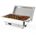 thumbnail image 1 of Ensemble de Vaisselle Chauffante Électrique pour Chef 9 Qt, Serveurs et Réchauffe-Buffets, Affichage Numérique, Plateau de Réchauffement de Température, Réchaud Alimentaire en Acier Inoxydable pour Fêtes, Table Vapeur Commerciale pour Aliments, 1 of 9