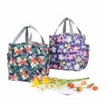 thumbnail image 4 of Lunch Bag Kit for Work - Aluminum Foil Thickened Cloth Lunch Packaging Bag with Utensils Storage for Convenient Food Transport, 4 of 7