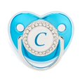 thumbnail image 1 of XZNGL Pacifier Clips Baby Girl Baby Pacifier 26 Letter Name Initials Clip Silicone Baby Pacifier Golden Shiny Newborn Pacifier Silicone Pacifier Clip, 1 of 3