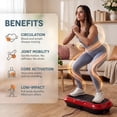 thumbnail image 4 of Lifepro Waver Vibration Plate Machine 200W, 330 lbs Capacity, 99 Speeds Fitness Platform, Red, 4 of 11