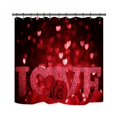 thumbnail image 1 of [Liquidation de Marque!] Rideau de Douche Impression Numérique 3D Saint-Valentin Ensemble de 4 Pcs pour Décoration de Maison Hôtel Fête, 1 of 6