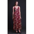 thumbnail image 3 of Bimba Bird Printed Adjustable Spaghetti Strap Long Maxi Dress Summer Beachwear-Small, 3 of 6
