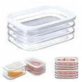 thumbnail image 3 of Binwennn Storage Container For Fridge Storage Stackable Lunch Meat Storage Ham And Cheese Container For Fridge Cold Storage With Lid. Silicone Sealer Bags Small Food Prep Bag Holder Collapsible Food, 3 of 4
