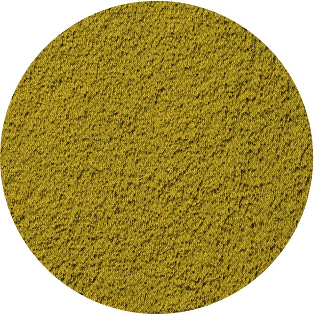 Ahgly Company Tapis d'Intérieur Ronds Transitionnels Jaunes Lavables à la Machine, 3 Pieds Rond