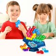 thumbnail image 2 of Tetris Puzzle Board Game Stacking Tower Toy For Kids Balance Building Block Game Parent-Child Interactive Tabletop Activity With 16 Pieces Educational Brain Teaser 0.48 Lbs, 2 of 9