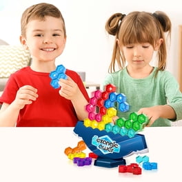 Juego De Equilibrio Tetra Tower Con 64 Bloques De Colores – Apilamiento Tipo Tetris Para Niños Y Adultos, Ideal Para Desarrollar La Creatividad Y La Motricidad