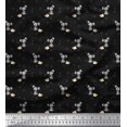 thumbnail image 1 of Soimoi Polyester Crepe Fabric Footprint,Cheese & Rat Kids Decor Fabric Printed Yard 42 Inch Wide, 1 of 3