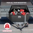 thumbnail image 2 of Kojooin Trailer Tongue Box - 33/39 Inch Heavy Duty Aluminum Diamond Plate Tongue Box Tool Chest, Tuckbed Toolbox Storage with Lock & Keys, 2 of 6