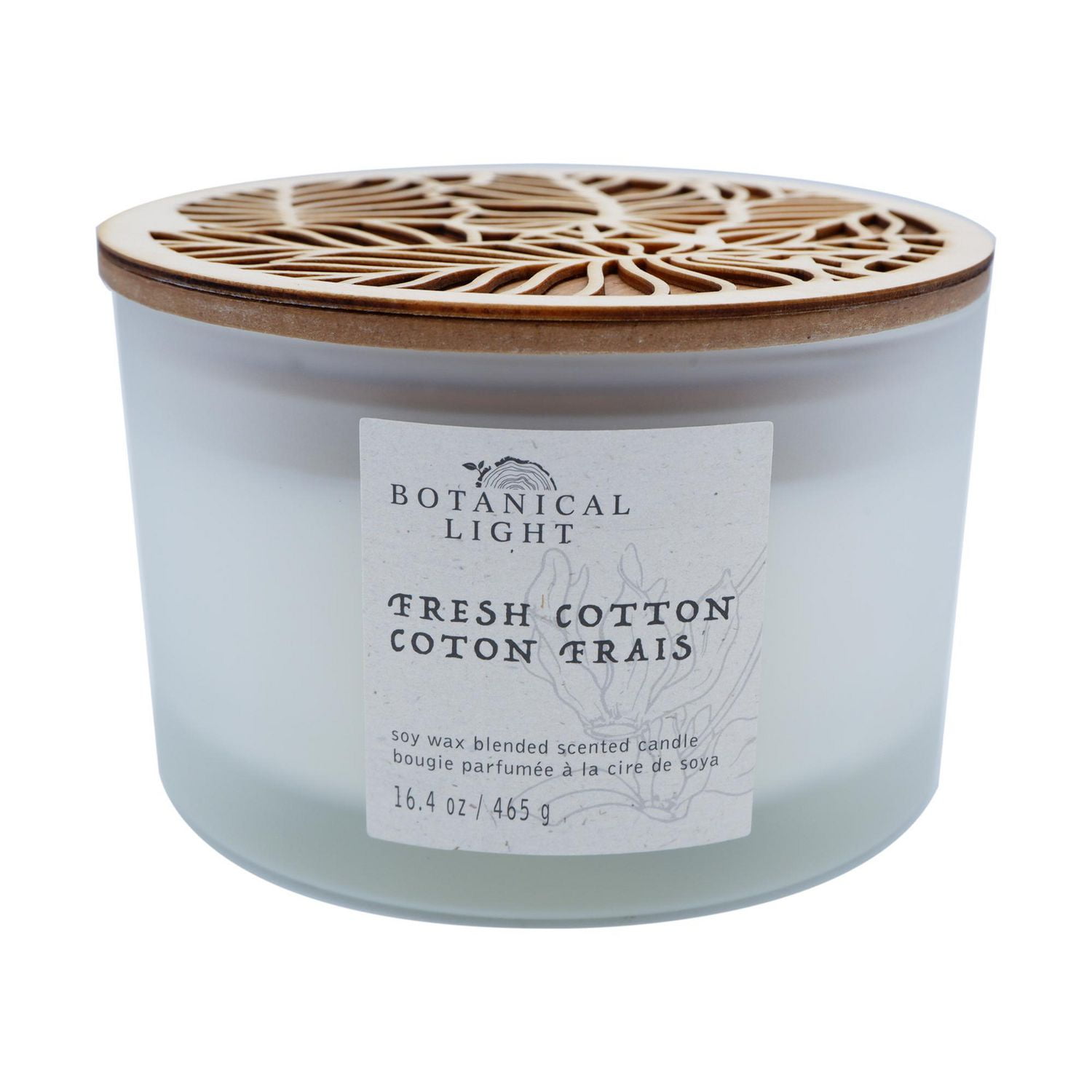 465g Coton frais BOUGIE PARFUMÉE À LA CIRE DE SOYA