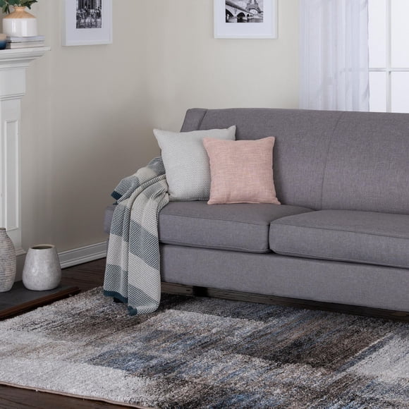 Rigton Blue and Brown Woven Area Rug