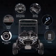 thumbnail image 4 of BeesClover 24V Kids' Heavy-Duty Ride Power Wheel with Tent 4WD Off-Road Electric Vehicle, LED Lights, Music & Horn, Shock Absorbers, 3-Speed Options, 4 MPH Mini Golf Cart,2-Seater, 4 of 9