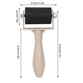 thumbnail image 3 of Oil Paint, 3.5cm Printing Tool Paint Brush Long-term Use Art Stamping Tool Rubber Roller Modeling Tool  For Art Supply Artist For Printing, 3 of 8