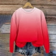 thumbnail image 4 of Milgrthf Chandails en Molleton Dégradés pour Filles Sport Décontracté Manches Longues Col Rond Automne Coupe Ample Chandails d'Automne Rouges 3 Ans, 4 of 6