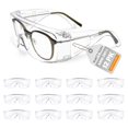 thumbnail image 1 of Clear Safety Glasses Over Eyeglasses 12 PACK ANSI Z87.1 Impact Resistant Wide Vision Safety Goggles Fit Over Most Glasses Dust/Chemical Spl, 1 of 7