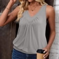 thumbnail image 3 of UPPADA Womens Tank Tops Summer Sleeveless Shirts Ladies Ribbed Wide Shoulder Straps Tees Racerback Tight Slim Fitted Workout Tank Tops Fitted Tops Racer Back Blouses,Clearence Sales, 3 of 8