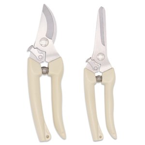 Pruner 2PCS Garden Pruning Shears Garden Hand Pruner Shear with Curved Blade and Bypass Pruning Shear