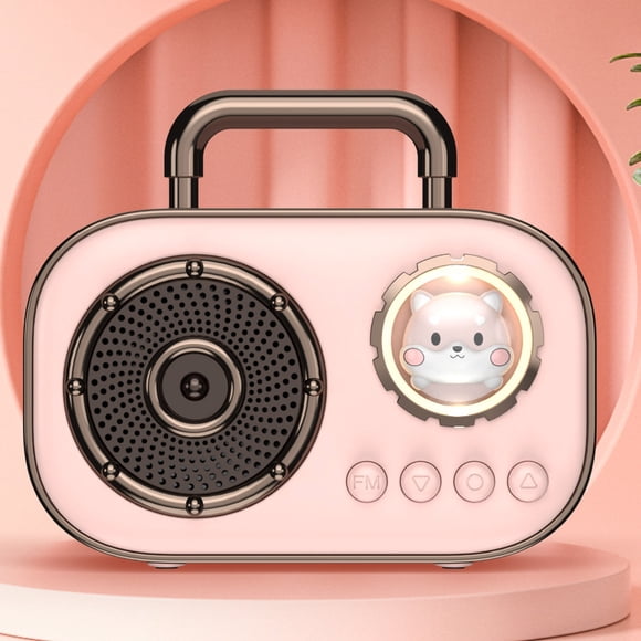 EGNMCR Machine Sonore Portable Haut-Parleur Rétro, Système de Son Bluetooth, Petit Caisson de Basses Portable pour la Maison, Sans Fil pour l'Extérieur, Mini audio Bluetooth Portatif