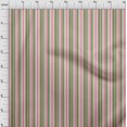 thumbnail image 3 of oneOone Rayon Medium Pink Fabric Stripes Craft Projects Decor Fabric Printed By The Yard 56 Inch Wide, 3 of 4