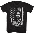 thumbnail image 1 of Escape From New York Snake Flag Black Adult T-Shirt Tee, 1 of 2