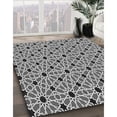thumbnail image 3 of Ahgly Company Tapis d'Intérieur Carrés Transitionnels Noirs Lavables à la Machine, 5 Pieds Carré, 3 of 7
