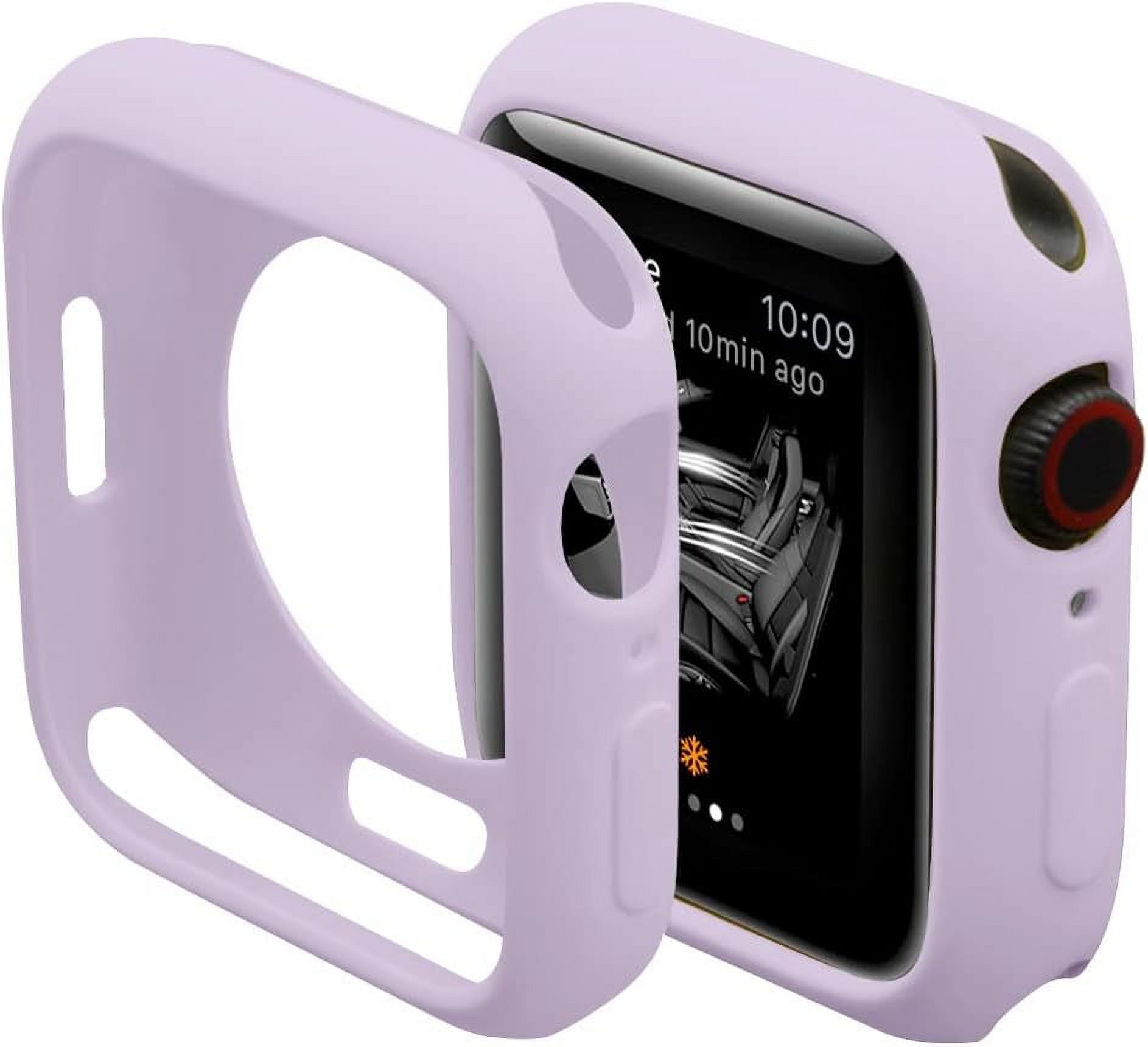 XiHAMA Ultra Thin Soft TPU Bumper Case Compatible with iWatch Apple Watch Series SE 6/5/4