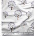 thumbnail image 1 of Soimoi Cotton Voile Fabric Tree Block Print Fabric by The Yard 42 Inch Wide, 1 of 3