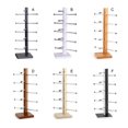 thumbnail image 2 of ruzhgo Rack 5 Layers Density Board Display Stand Home Desktop Tabletop Holder Shelf Black Glasses Detachable Black White, 2 of 6