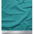 thumbnail image 1 of Soimoi Blue Rayon Fabric Filigree Damask Print Sewing Fabric Yard 42 Inch Wide, 1 of 3