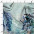 thumbnail image 2 of Soimoi Moss Georgette Fabric Sparrow Panel Fabric Prints by Yard 42 Inch Wide, 2 of 6