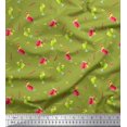 thumbnail image 1 of Soimoi Poly Georgette Fabric Straw & Juice Beverages Decor Fabric Printed Yard 42 Inch Wide, 1 of 3
